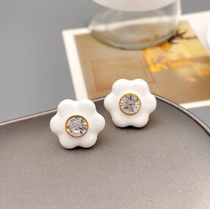 Vintage Flower Stud Earrings Basic Jwelries for Women