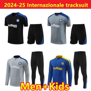 24/25 Inter Lautaro Chandal Futbol Soccer Milano Training Anzug 2024 2025 Milans Camiseta de Foot Jacket Internazionale Tracksuit Männer Kinder Kit Übertetung