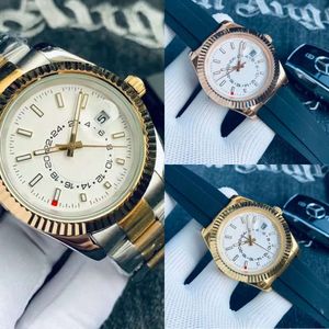 Mens Automatic Mechanical Watch Rostfritt stål Vattentät safir Lysande designer Högkvalitativ Jason007Watch Boxcaijia S 237