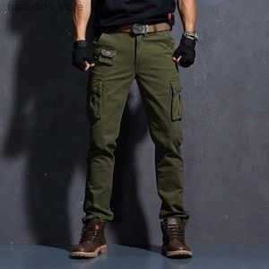 メンズパンツ新しいカジュアルパンツメンサマーアーミースタイルのズボンメンズ戦術貨物パンツ男性軽量防水ズボンQ240529