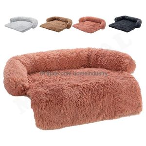 Kennels & Pens Dog Bed Mat Er For Sofa Fluffy Beds Cushion Dogs Seat Car Pet Blanket Anti Cats Kennel Accessories 230619 Drop Delivery Dhmqk