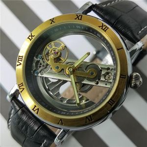Forsining 2021 Automatyczna męska zegarek przezroczysty stal ze stali nierdzewnej Racing Man Mechanical Watches Randwatch Relogio Masculino