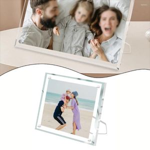 Quadros 1pc acrílico PO Frame 6/7/8/10 '' Poster Poster Stand Stand Magnetic para Decoração de Home Desktop Home Decoração