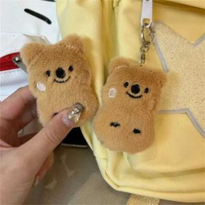 Plüsch -Schlüsselanhänger Plüsch Koala Schlüsselbund Neues niedliches Spielzeugfüllung Tier Koala Puppe Spielzeug Imitation Kaninchenfell Fluffy Rucksack Bag Anhänger Mädchen Geschenk S2452803