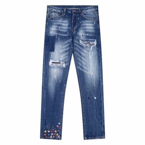 Lila varumärke jeans män designer mager svarta byxor denim byxor mode casual streetwear fin mitt midja smala raka ben byxa mens jnco jeans #404