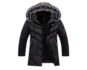 Män vinterjackor päls varm tjock bomull multipocket huva parkas mens casual mode fleece varma rockar vindbrytare överrock7925841