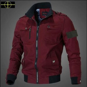 Stone Jacket Island Men's Jackets Designer Spring and Autumn Jacket Flight Letter Brodery Autumn Men's Tops Lose High Street Casual Outerwear Coat 060