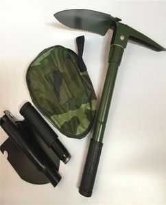 new Multifunction Folding Camping Shovel Survival Trowel Dibble Pick camping tool Outdoor emergency accessories WCW5432686423