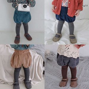 2024 Fall Winter New Baby Girls PP Pants Corduroy Bloomers Cute Triangle Bread Pant Cotton Toddler Boys Shorts 1-5T L2405