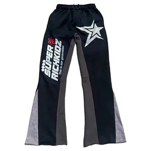 Calça y2k homens solto calças gráficas calças de moletom casual na cintura esportiva roupas de rua de streetwea