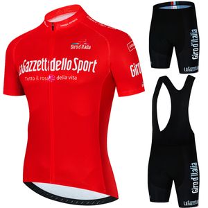 Tur de İtalya d'Italia Bisiklet Giysileri Şort Erkek Jersey Pro 2024 Yaz Sporları Seti Komple Erkek Ceket MTB Giyim Adam Bisiklet