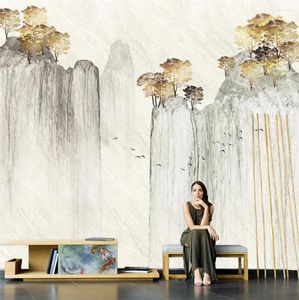 Tapetka niestandardowa sztuka malarstwo malarstwa tapeta salon telewizja tła sypialnia sofa sofa pokrywa małe drzewo adesivi murali