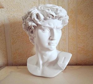 David Head Portraits Bust Mini Gypsum Statue Michelangelo Buonarroti Home Decoration Harts Artcraft Sketch Practice L1239 Q1904262354268