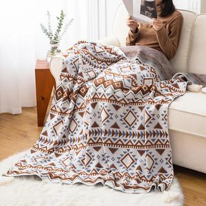 Blankets Bohemian Style Sofa Blanket Cover Office Napping Thickened Knitted Bed End Textiles