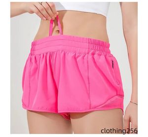 designers womens yoga Shorts Fit Zipper Pocket High Rise Quick Dry Womens Train Short Loose Style Breathable gym Quality