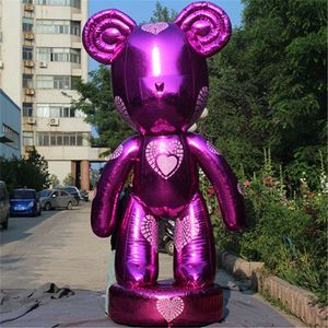 wholesale Giant Advertising Inflatables Bear From China Factory Price Inflatable Pink bear For Outside Decoration 001