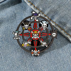 japanese one piece character collection enamel pin childhood game movie film quotes brooch badge Cute Anime Movies Games Hard Enamel Pins