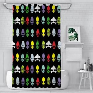 Shower Curtains Oddworld Mudokon Alien ET Space Waterproof Fabric CreativeBathroom Decor With Hooks Home Accessories
