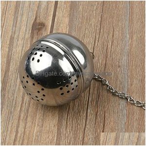 TEA STERSERS HEM MESH ROINELATS STÅL BALL INFUSER SILER Filtrar Intervall Diffusor Kök Teaware Tools Drop Ship Leverans Garde DHCGI