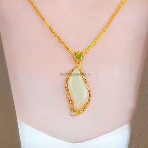 2024Xiao Man Waist Pendant Necklace Imitation Jade Beauty Four Seasons Wearable Clothing 1CZIK