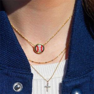 Designer Kendras Scotts Neclace Jewelry Chain Necklace Necklace Female Football Basketball Baseball Necklace KS Resin Round Coin Necklace