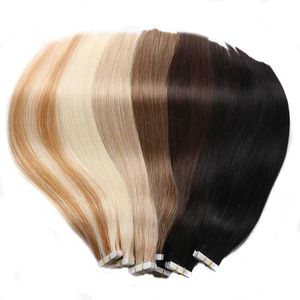 Hair Wefts BHF tape for hair extension 20 pieces/pack European Remi straight invisible tape for adhesive hair extension Q240529