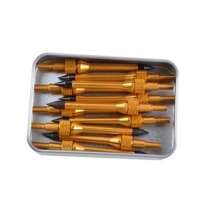 6/12 PCS Okçuluk Arrowhead 100 Grain Broadhead 3 Sabit Bıçak Noktası İpuçları Yay/ok avı için ok kutusu ile atış aksesuarları