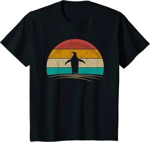 Erkekler T-Shirt Penguen Baskılı Tasarımcı T-Shirt Yaz Moda Erkekler ve Erkekler Sıradan Traend Hundred Street Tops