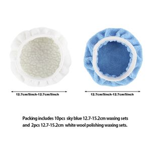 Wool Polishing Waxing Polishing Pad Kit Polishing For 56 Inch Car Polishing Machine Car Wash Grooming Car Bumper Holder Tape