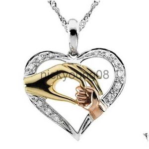 Pendant Necklaces Hand In Necklace Gift For Mom Daughter Sister Grandmother Friends Jewelry Box Wholesale Drop Delivery Dh2Uw