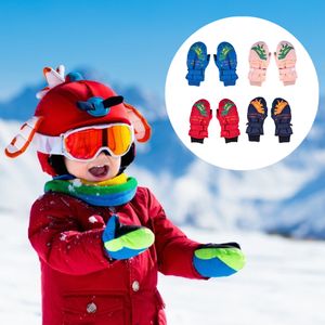 Kids Winter Gloves Mittens per bambini per le ragazze Snow Snow Waterproof Warm Fleece