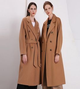 2019 Trench Płaszcz Kobiety Win wełna mieszanki Xlength Owewear Otwardz