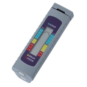 Digital displaybatteritestare för laddningsstatus på 1,5V 9V -batterier och laddningsbara batterier (AAA, AA, 6F22)