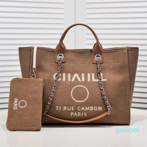 Projektant -ladies luksusowa torebka designerka płótno duża pojemność torba na plażę torbę na ramię mody dżinsowe torba