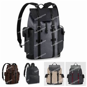 Men Backpack Designer CHRISTOPHER Backpacks Leather High Quality Fashion Backpacks Style 256M