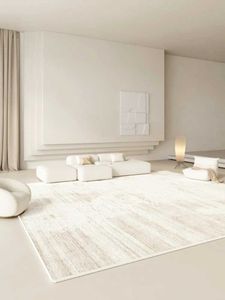 Dywany w stylu francuskim salon duży obszar dekoracyjne dywany beżowe sypialnia nocna dywan kremowy stolik kawowy