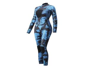 FashionWomen039S Swimwear Women 3 мм 15 мм гибельщики Camo Neoprene Full Body Diving Suits One Piece Spearfising костюм9231115