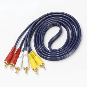 3 RCA до 3 RCA Композитный аудио видео кабельный шнур мужской шнур к мужскому телевидению DVD -рекордер и камеры DVD