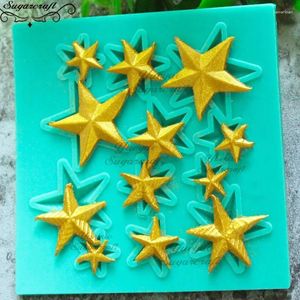 Bakningsformar Yueyue Sugarcraft Star Silicone Mold Fondant Cake Decorating Tools Chocolate Gumpaste