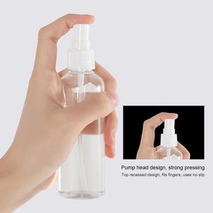 10st Portable 30 ml/60 ml/150 ml/200 ml/250 ml rese transparent plast parfym atomizer mini tom spray flaskan påfyllbar flaska