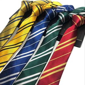 Neck Ties Magic School Tie Harris Halloween Rola Gra urocza kostium rekwizytów Twill Casual Academy Emblem Access Akcesoria 4 Kolory Q240528