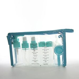 10 pezzi/set di punti di bottiglia cosmetica di viaggio portatili professionali set di imbottigliamento bottiglia da viaggio ricaricabile da viaggio ricaricabile