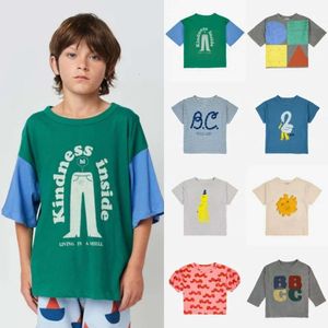 BC 2023 Summer INS Style Children's T-shirt Boys and Girls' Casual Cartoon Fun Print Short Sleeve Top Children Clothing F4529