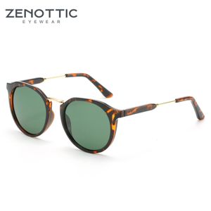 Zenottic Ultralight 편광 선글라스 여성 빈티지 둥근 UV400 드라이빙 음영 여성 코팅 태양 안경 Gafas de Sol 240528