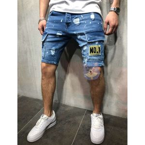 Designer Luxury Fashions Branding Denim Shorts Herren tragen Sommer -Jeans -Shorts Modetrendy Ripped Sticky Hosen hochwertiger Einzelhandel 8D3