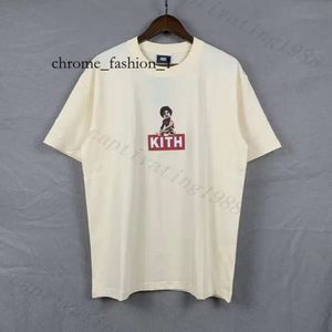 Kith Shirt Designer T Shirt Short Sleeve Luxury Major Brand Rap Classic Hip Hop Male Singer Wrld Tokyo Shibuya Retro Brand T-Shirt US Size S-Xl Kith 526