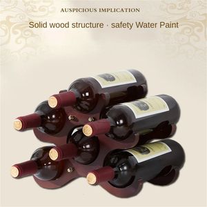 Wooden Wine Rack Holders Kitchen Assembled Display Stand Organizer Bar Storage Cabinet Bottle 240529
