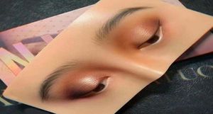 A ajuda perfeita para praticar a maquiagem Silicone Eye Makeup Practice Board Pad Silicone Bionic Skin for Make Up Face Sylehash 22096766620