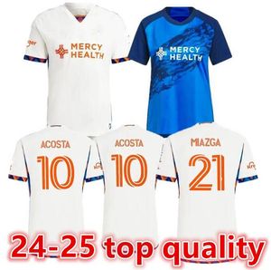 2023 2024 FC Cincinnati Soccer Jerseys Kids Kit Man 23/24 Football Shirt Home Blue Away White BOUPENDZA ACOSTA ROBINSON MIAZGA BARREAL Goalkeeper6688