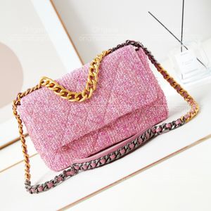 12A 1:1 Top Quality Designer Shoulder Bags Handmade Creative Pink Wool Design Delicate Chain Embellished Casual Style Women's Luxury Crossbody Bags With Original Box.